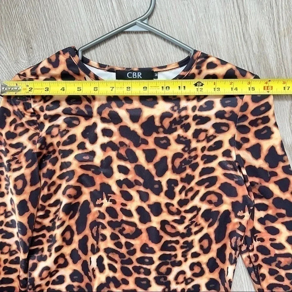 CBR ANINAL PRINT LEOPARD LONG  DRESS MAXI Y2K DRESS SIZE M - Picture 9 of 13